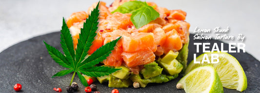 Recette - "Lemon Skunk Salmon Tartare" CBD